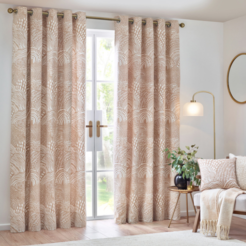 Nola Eyelet, Oat - Ready Made Curtains - Image 3